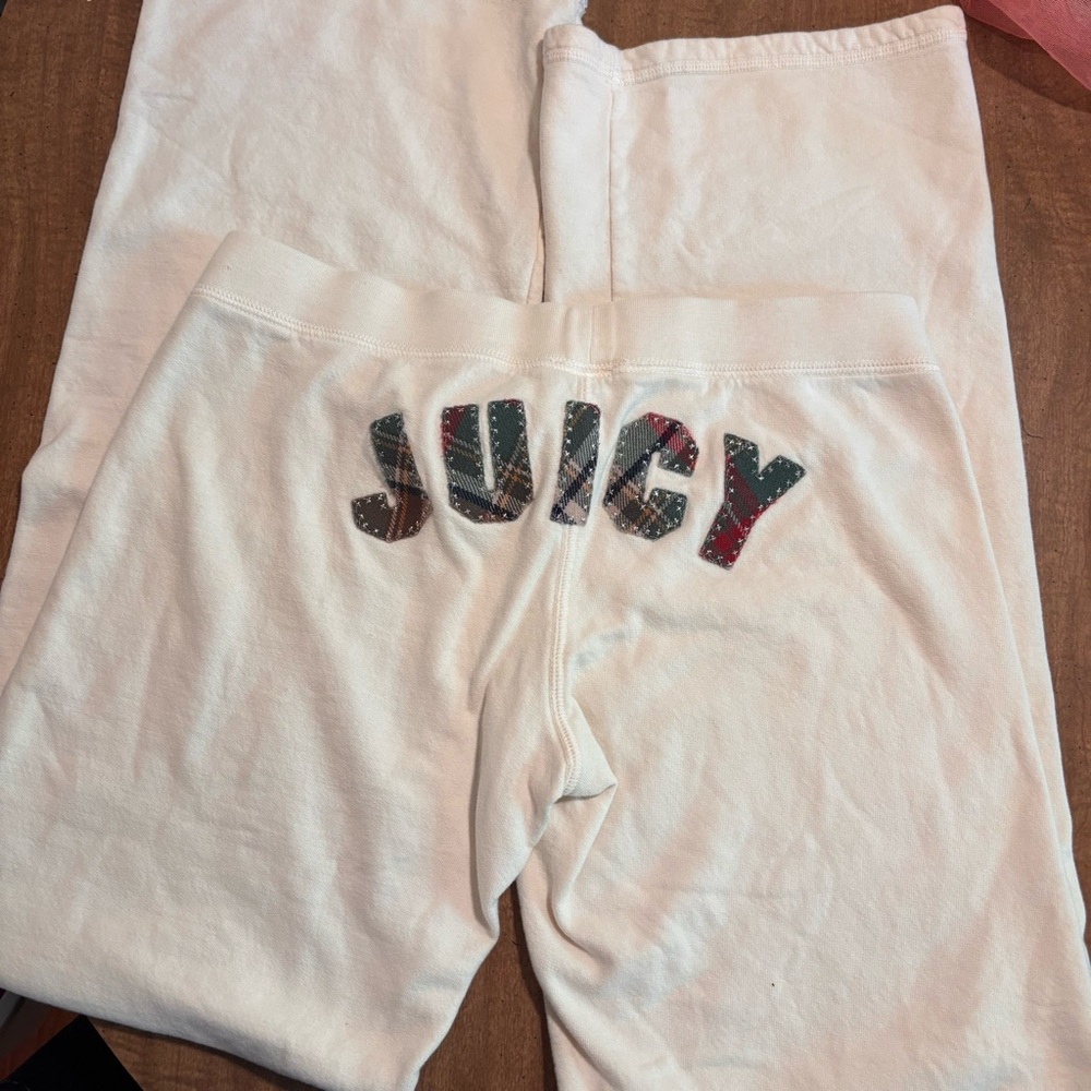 Juicy Couture White Sweatpants Sz M